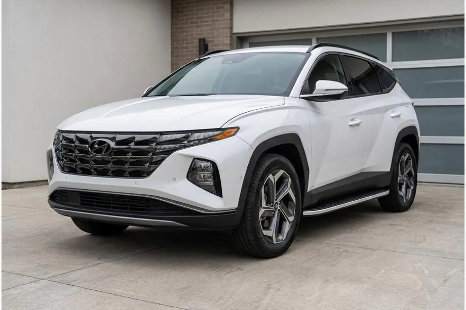 Hyundai Tucson NX4 2021– Side steps Tayga Grey (2 stuks, aluminium) Image