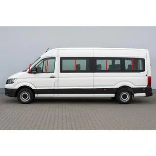 Onderste raamsierlijsten lange wielbasis (10 st., RVS) foto 1