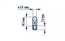 Signaallamp Narva 17037 W1,2W 12V W2X4,6d foto 2