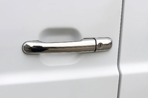 Mercedes Atego 1998–2004 RVS deurgreep afdekkappen (set van 2) Carmos - Turks staal foto 1