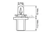 Indicatorlamp Osram 2741MF 1,2W 24V B8,5d 5X10FS foto 2