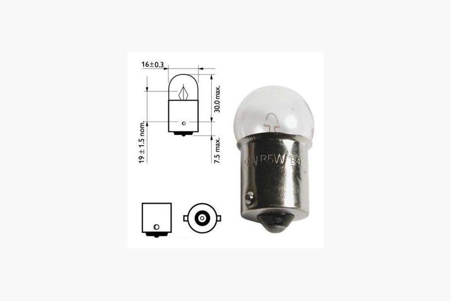 Knipperlichtlamp Osram 5007 R5W 12V BA15s Foto 2