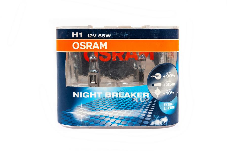 Osram H1 55W 64150NBP Night Breaker Plus koplamp Foto 1