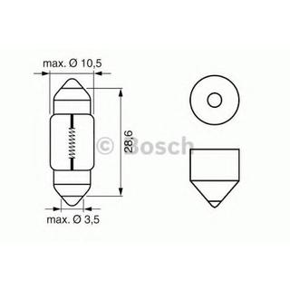 Osram 6438 C10W 28mm 12V SV8.5-8 signaallamp foto 2