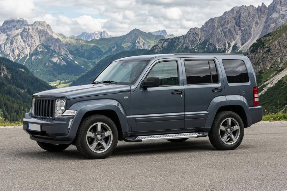 Jeep Cherokee/Liberty 2007–2013 Zijdrempels Vision New Grey (set van 2, aluminium) Image