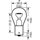 Signaallamp Osram 7511 P21W 24V 21W BA15s foto 2