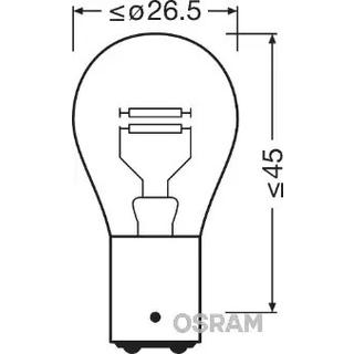 Signaallamp Osram 7537 P21/5W 24V 21W BA15d foto 2