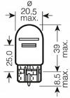 Philips 12066 W21/5W 12V W3X16q signaallamp foto 2