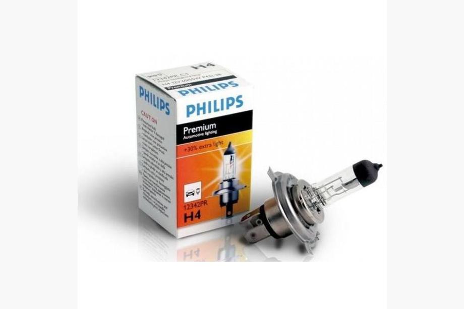 Philips H4 koplamp lamp 60/55W 12342PR Premium +30% Foto 1