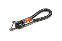 Fiat Leren sleutelhanger V1 met Fiat-logo foto 2