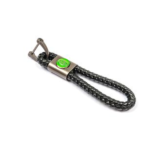 Leren sleutelhanger V1 met LandRover-logo foto 1