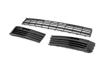 Volkswagen T6 2015–2024 Ondergrille voorzijde (3-delig, mat) foto 2