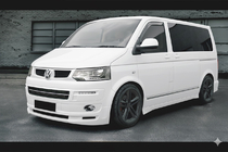 Volkswagen T5 2010–2015 Front bumper lip spoiler ABT Original (in primer, te spuiten) foto 1
