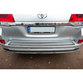 Achterbumper insert 2016+ (ABS + roestvrij staal) Toyota Land Cruiser 200 2007–2021 foto 4