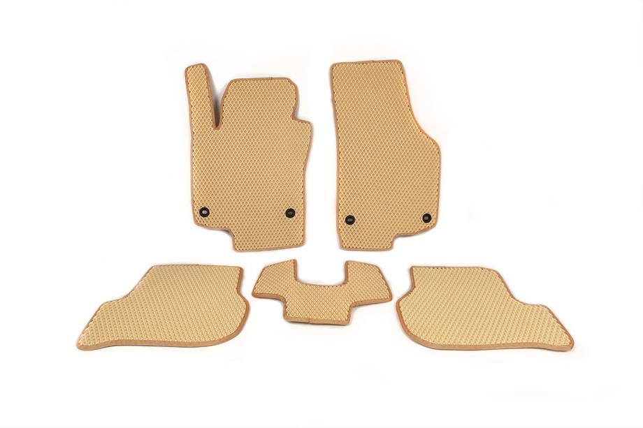 Volkswagen Golf 5 2003–2009 EVA automatten (beige) Image