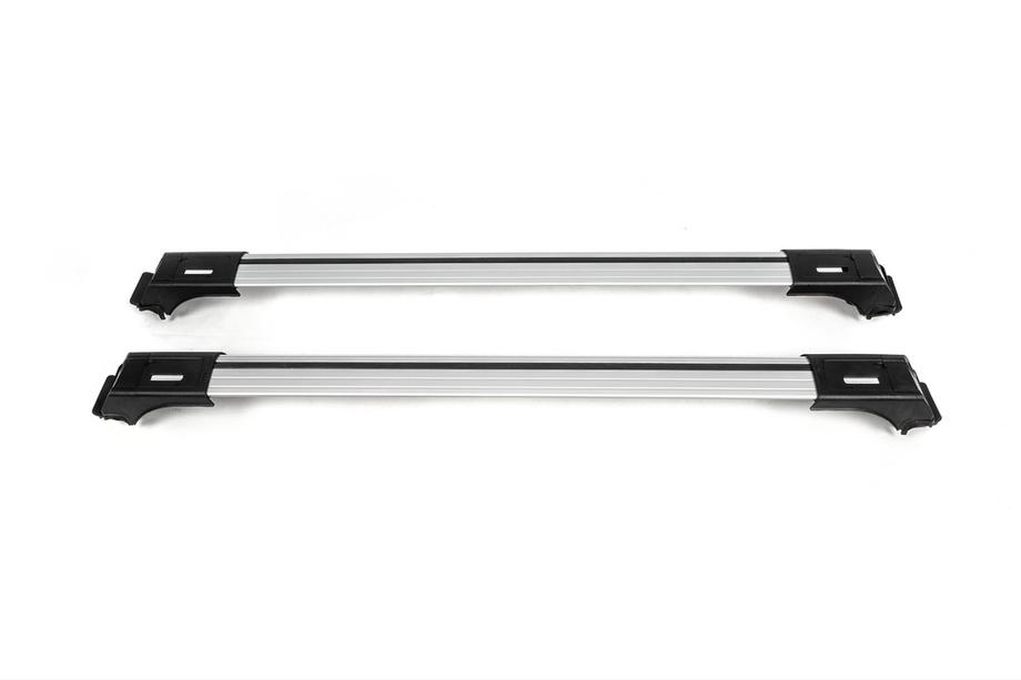 Afsluitbare dwarsdragers voor standaard dakrails Skybar V1 (2 stuks) tot 140 cm, grijs Foto 3