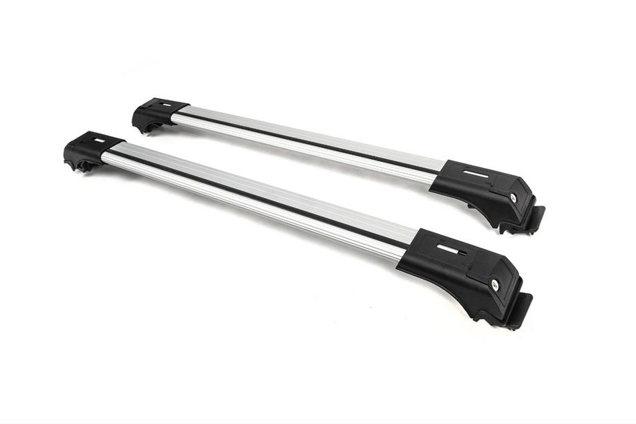 Afsluitbare dwarsdragers voor standaard dakrails Skybar V1 (2 stuks) tot 140 cm, grijs Foto 6