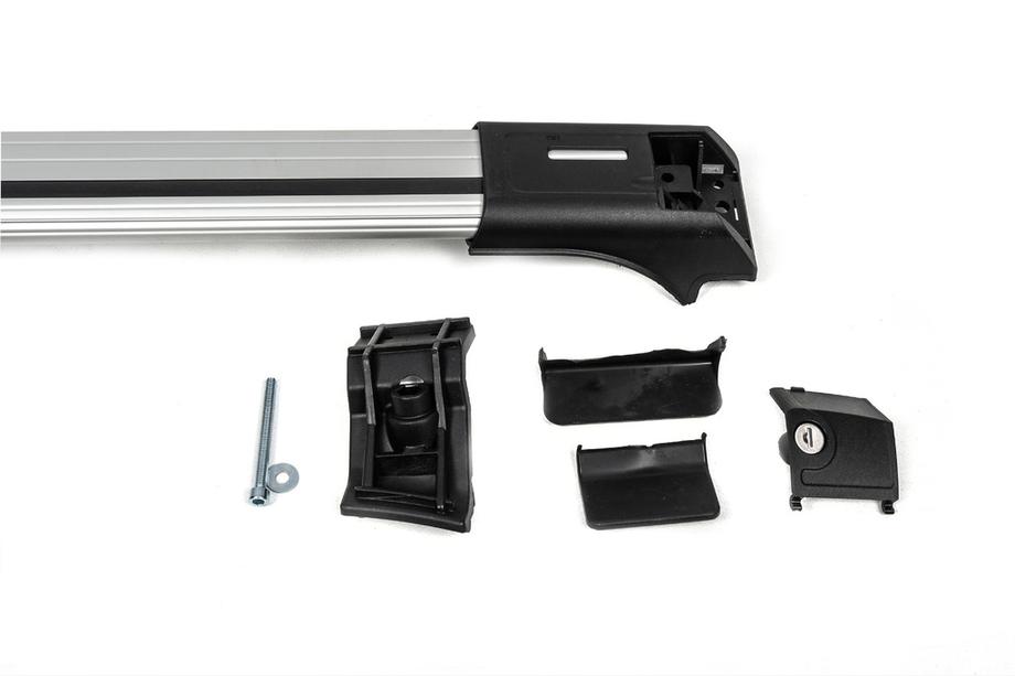 Afsluitbare dwarsdragers voor standaard dakrails Skybar V1 (2 stuks) tot 140 cm, grijs Foto 9