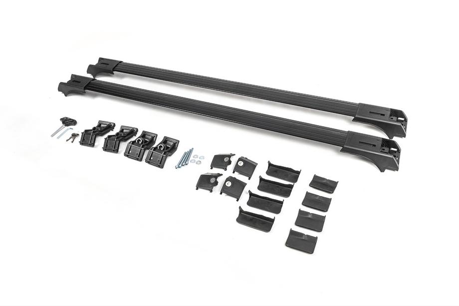Afsluitbare dwarsdragers voor standaard dakrails Skybar V1 (2 stuks) tot 140 cm, grijs Foto 15