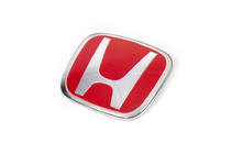 Honda Embleem (rood, zelfklevend) foto 2