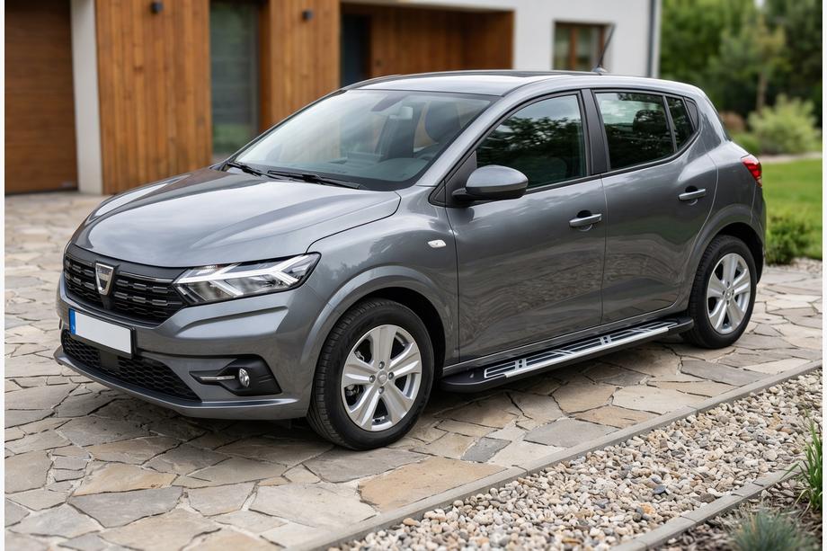 Dacia Sandero 2021– Sunrise side steps (set van 2, aluminium) Image