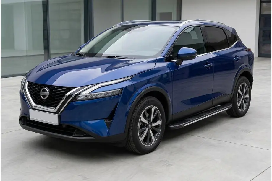 Nissan Qashqai 2021– Side steps Bosphorus Grey (set van 2, aluminium) Image