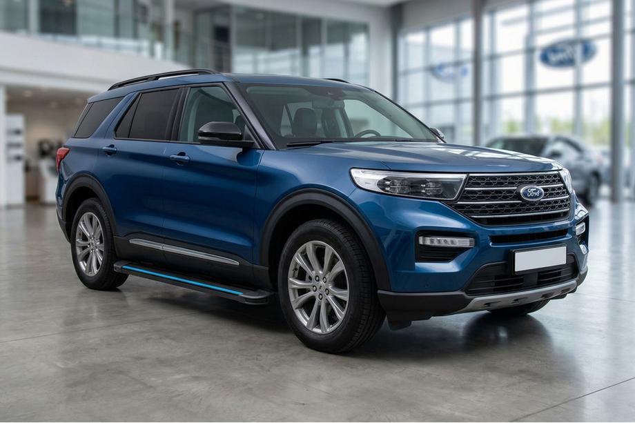 Ford Explorer 2019– Maya Blue zijtreden (2 stuks, aluminium) Image