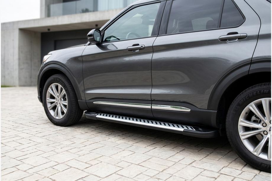 Ford Explorer 2019– Side steps Line (2 stuks, aluminium) Image