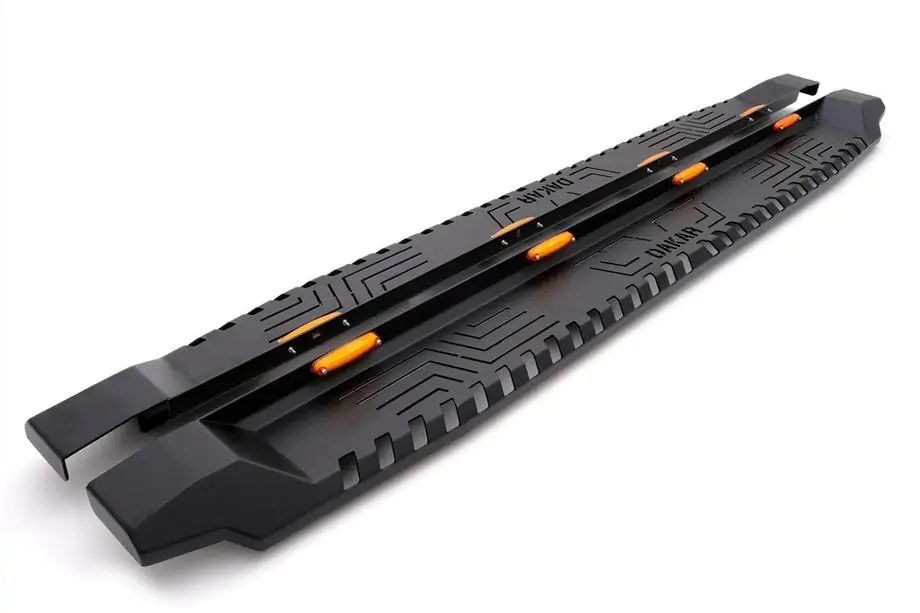 Volkswagen Amarok 2010–2022 Sidebars Dakar V1 met LED (2 st., metaal) Image