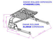 Volkswagen Amarok 2010–2022 Rollbar met mand Dakar (voor rolcover) foto 5