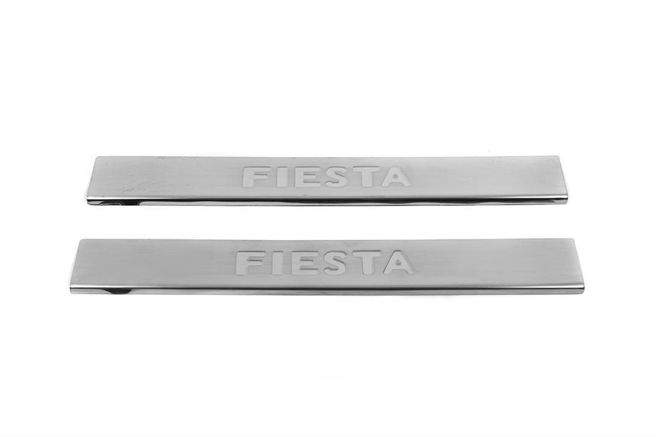 Ford Fiesta 2008–2017 Uitverkoop! Dorpellijsten (Carmos, 2 stuks, rvs) Image