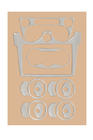 Daewoo Matiz 1998–2008 Dashboard paneelafdekkingen (2005-2008) V1 Aluminium foto 1