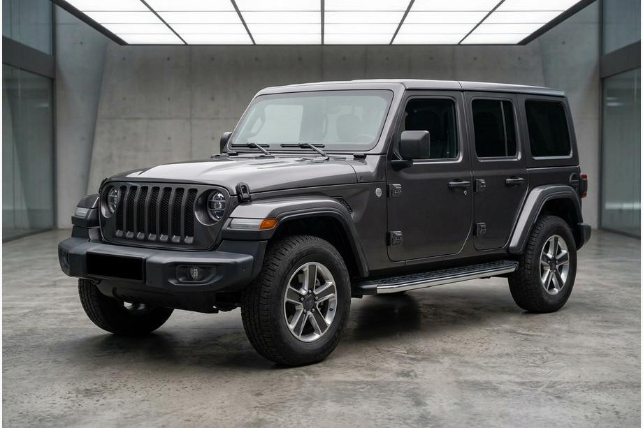 Jeep Wrangler 2018– BlackLine side steps (2 stuks, aluminium) Image