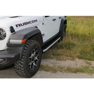Fullmond side steps (2 stuks, aluminium) Jeep Wrangler 2018– foto 1