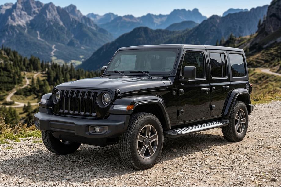Jeep Wrangler 2018– Side steps Line (2 stuks, aluminium) Image
