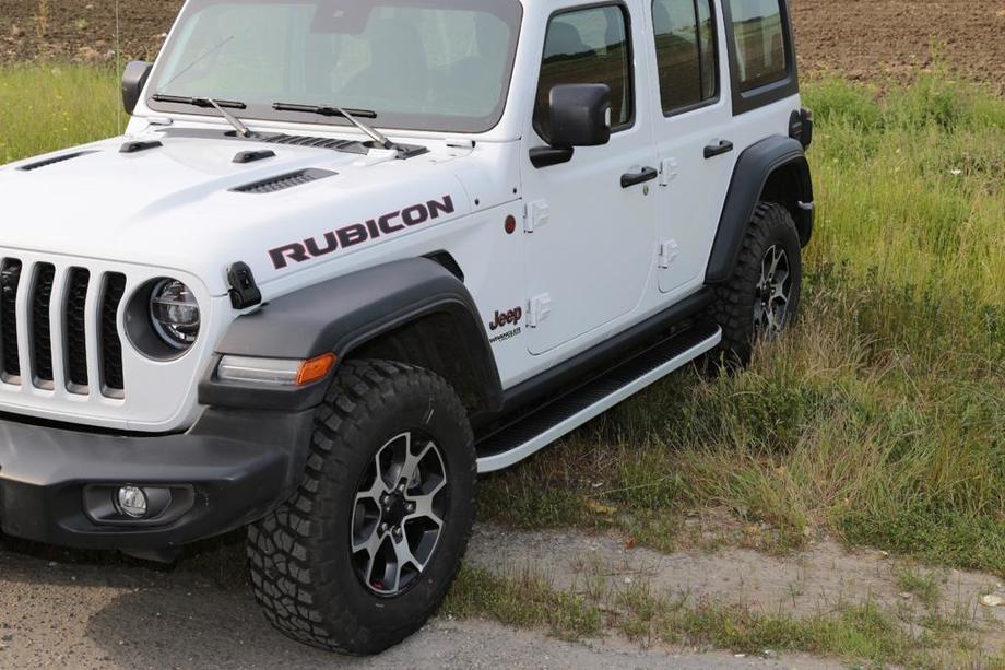 Jeep Wrangler 2018– Side steps Tayga Grey (2 stuks, aluminium) Image