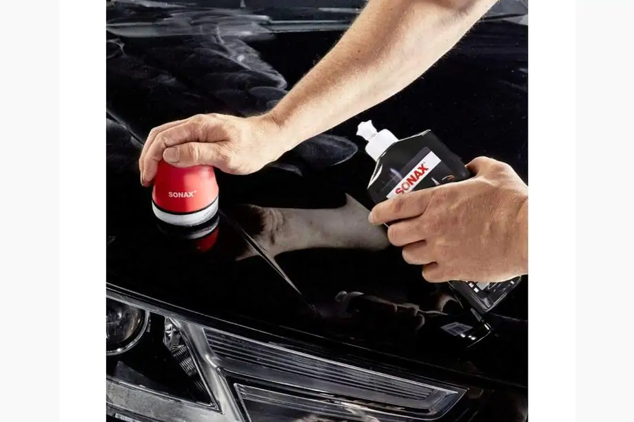 Sonax NanoPro kleurwax polish zwart 500 ml Foto 3