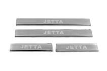 Volkswagen Jetta 2011–2018 Carmos V3 dorpellijsten (4 stuks, RVS) foto 1