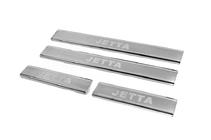 Volkswagen Jetta 2011–2018 Carmos V3 dorpellijsten (4 stuks, RVS) foto 2