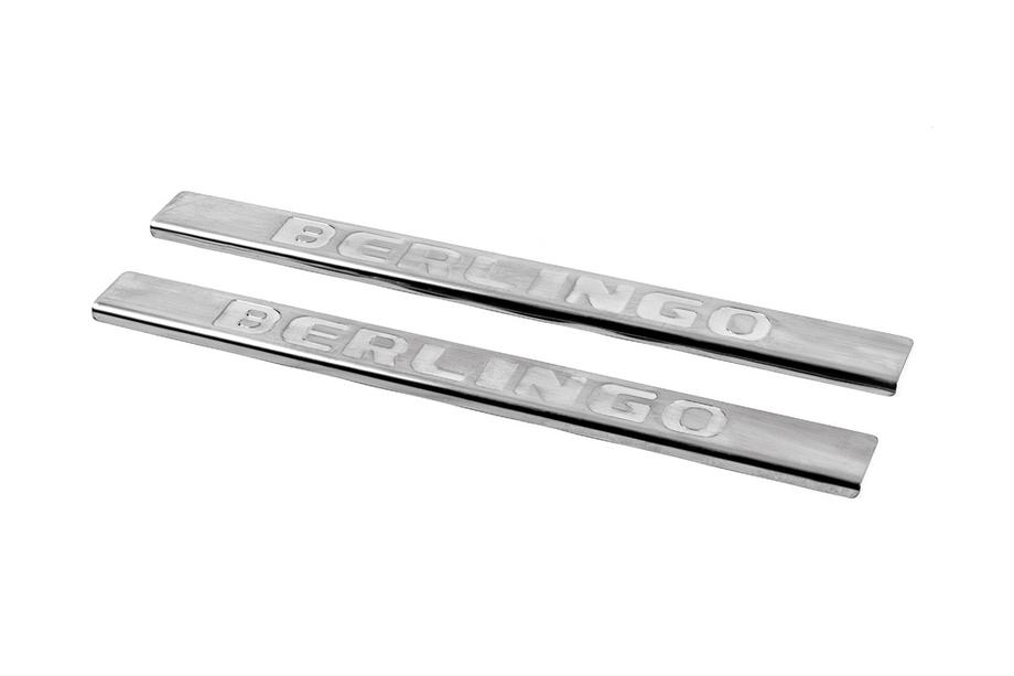 Citroen Berlingo 2008–2018 Dorpellijsten Carmos V2 (RVS) Voor- en achterdeuren (4 stuks) Image