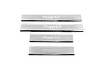 Skoda Rapid 2012–2019 Carmos V2 instaplijsten (4 stuks, RVS) foto 2