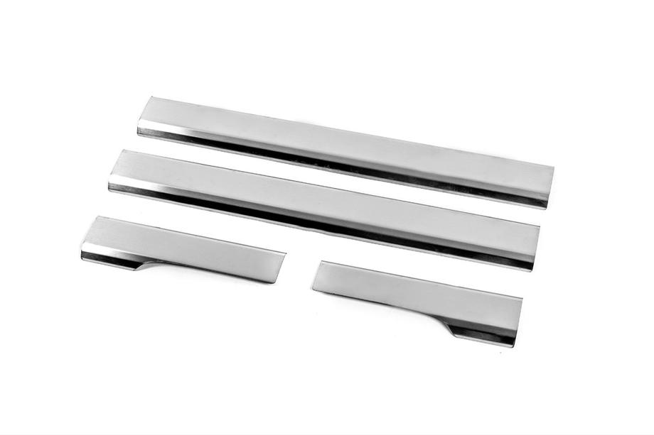 Chevrolet Aveo T250 2005–2011 Carmos V2 interieur dorpellijsten (4-delig, RVS) Image