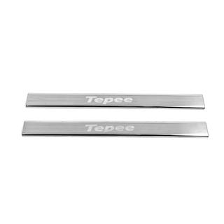 Dorpellijsten Carmos V3 (roestvrij staal) Peugeot Partner Tepee 2008–2018 foto 1