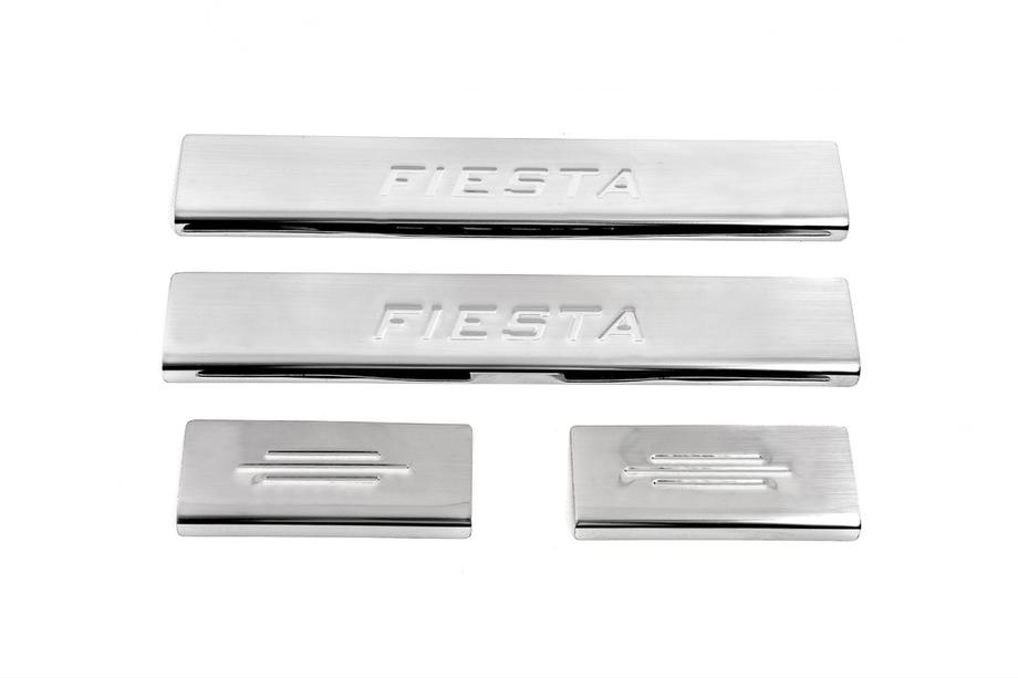 Ford Fiesta 2002–2008 RVS instaplijsten Carmos V2 (4 stuks) Image