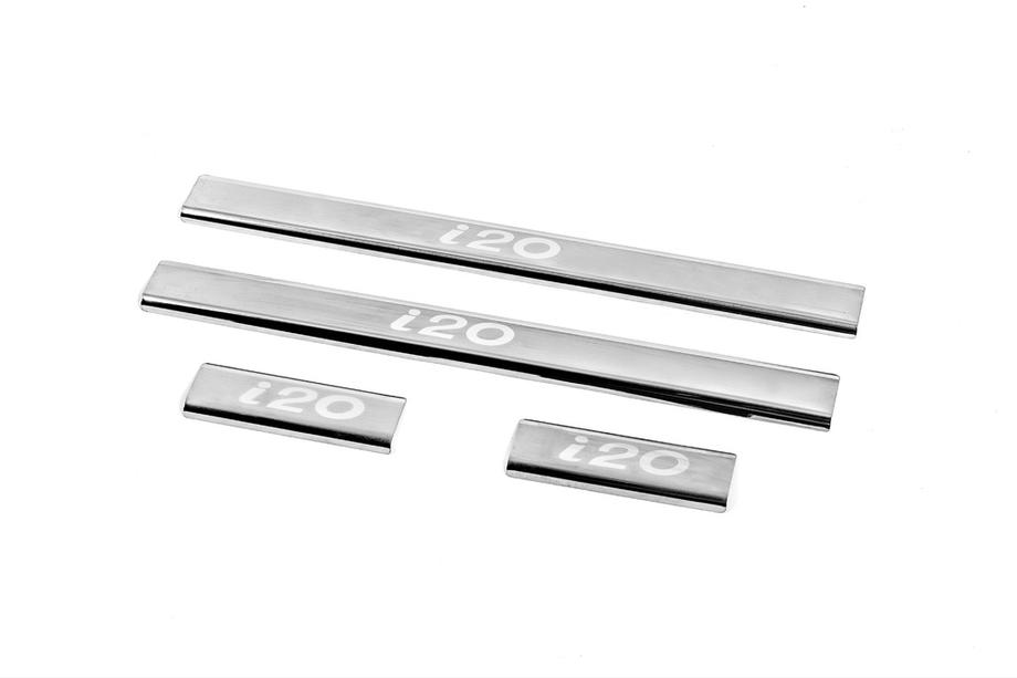 Hyundai I-20 2008–2012 Carmos V2 instaplijsten (4 stuks, RVS) Image