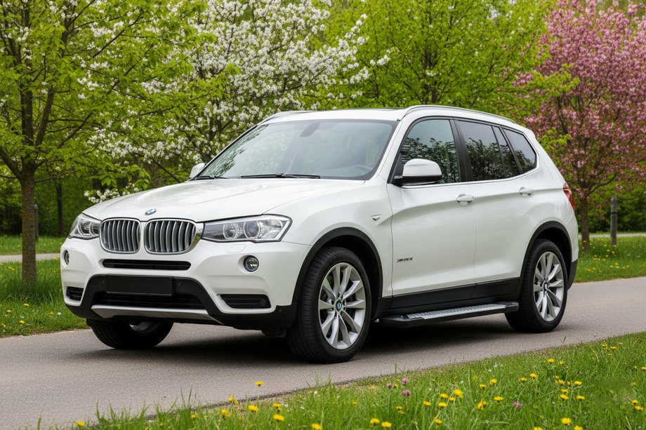 BMW X3 F25 2011–2018 Side steps Allmond Grey (set van 2, aluminium) Image