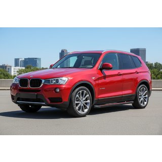Side steps Maya Red (2 stuks, aluminium) BMW X3 F25 2011–2018 foto 1