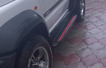 Suzuki Jimny 2018– Side steps Maya Red (2 stuks, aluminium) foto 3