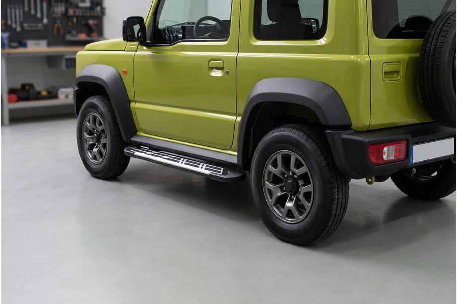 Suzuki Jimny 2018– Sunrise side steps (set van 2, aluminium) Image