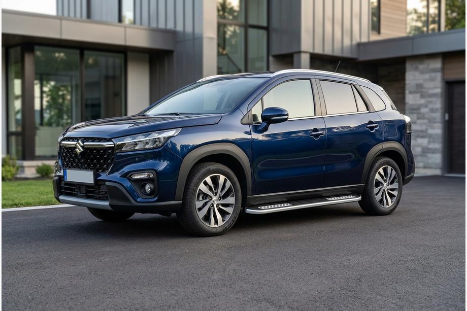 Suzuki SX4 S-Cross 2021– Side steps Tayga V2 (2 stuks, aluminium) Foto 1